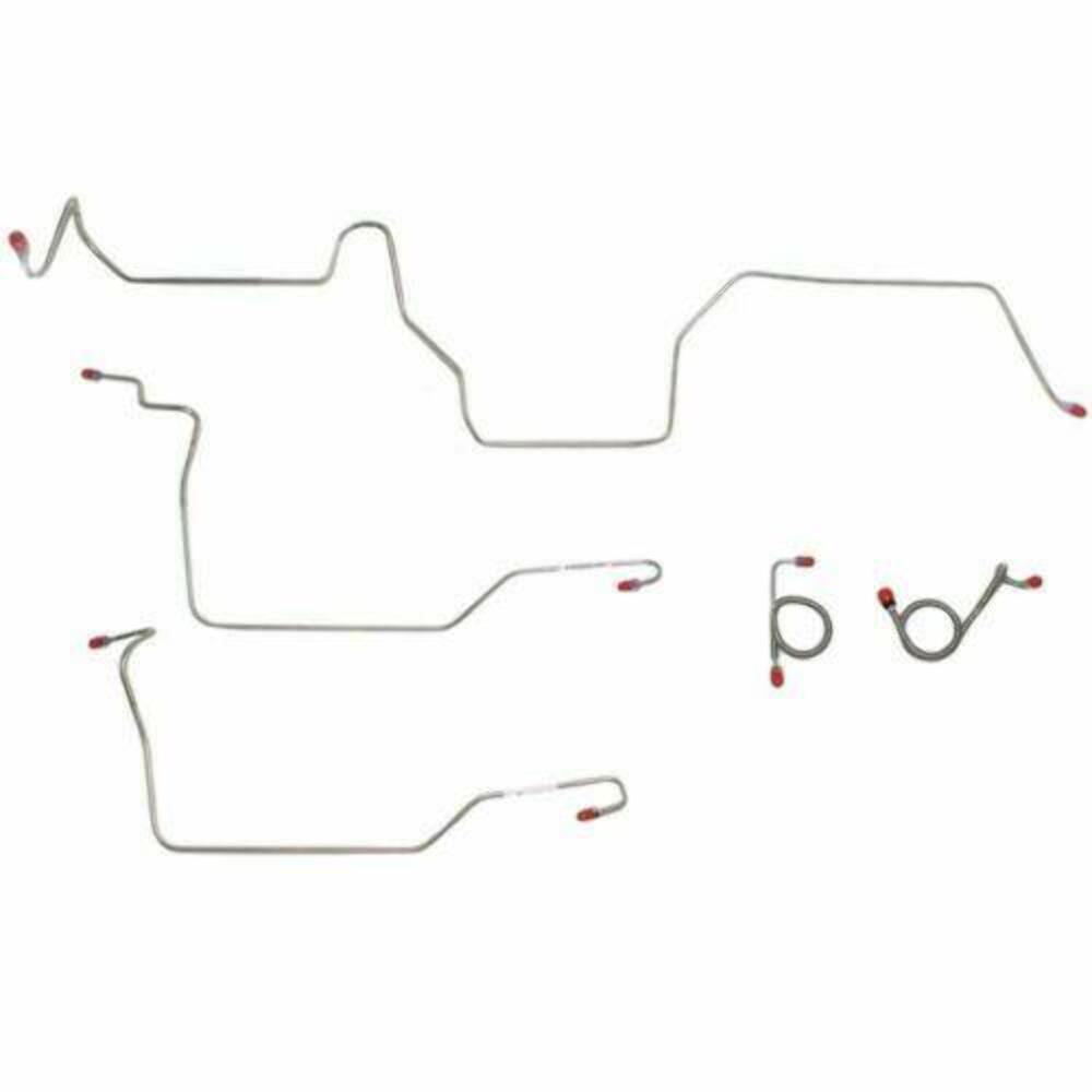 Front Brake Line Kit for 1973 Ford Mustang disc brakes stainless steel
