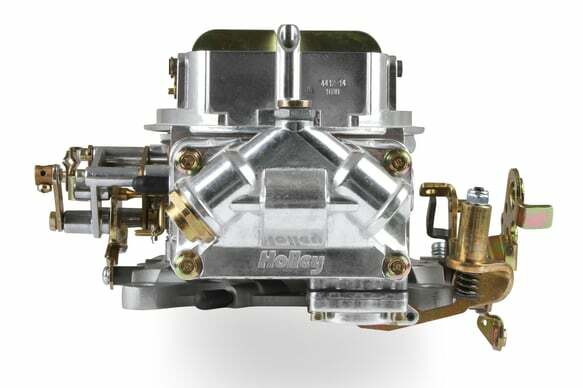 Holley 500 CFM PERFORMANCE 2BBL CARBURETOR Manual Choke Shiny Finish # 0-4412S