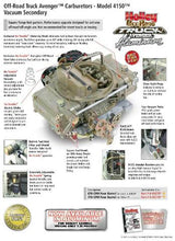 Holley 670 CFM Off-Road Truck Avenger Carburetor - 0-90670