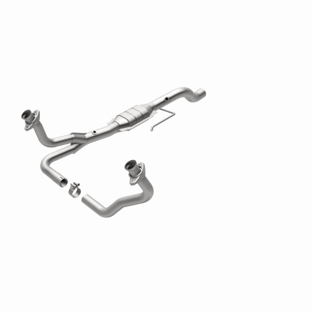 MagnaFlow direct-fit catalytic converter fits 2000-2003 Dodge Dakota 4.7L and 2000-2003 Dakota 4.7L 4WD 4.7L stainless steel CARB compliant OBDII 49600