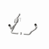 MagnaFlow direct-fit catalytic converter fits 2000-2003 Dodge Dakota 4.7L and 2000-2003 Dakota 4.7L 4WD 4.7L stainless steel CARB compliant OBDII 49600
