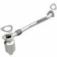 MagnaFlow direct-fit catalytic converter fits 2001-2003 Saturn L300, Saturn LW300, and additional vehicles. Avoid potential exhaust leaks by using the included gaskets to get a pro