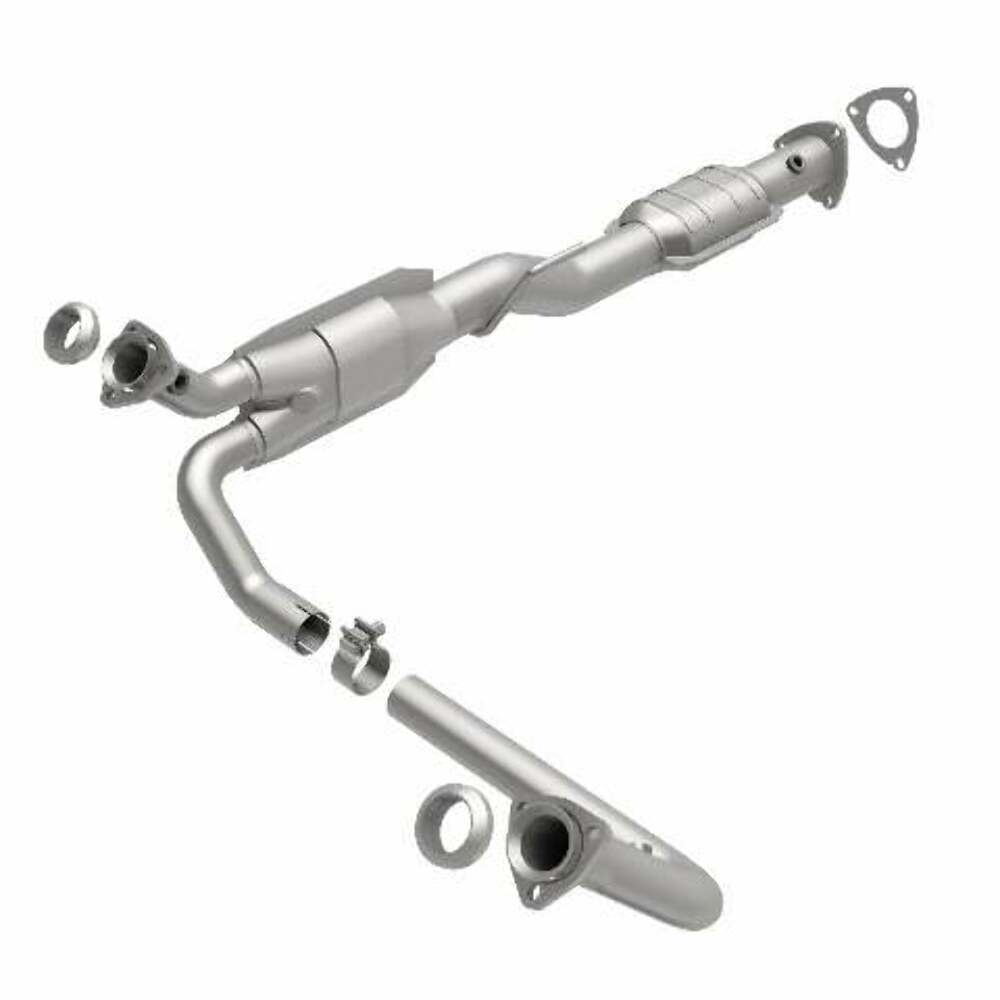 MagnaFlow direct-fit catalytic converter fits 2000-2005 Chevrolet Astro and GMC Safari and 2000-2004 Astro 4.3L stainless steel CARB compliant 447238