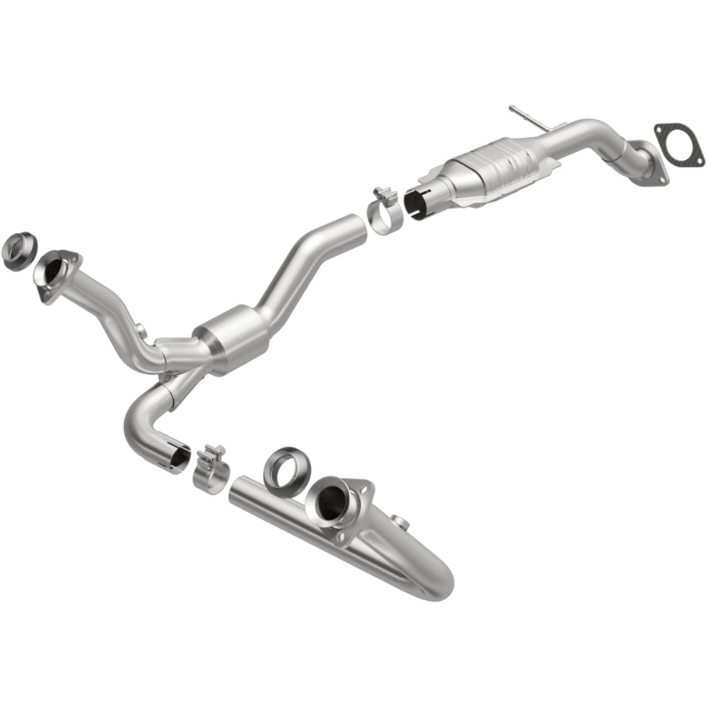 MagnaFlow direct-fit catalytic converter fits 2003-2004 Chevrolet GM S10, 2003-2005 Chevrolet Blazer, and additional vehicles and 2000-2005 GM Blazer 4WD 4.3L stainless steel CARB 