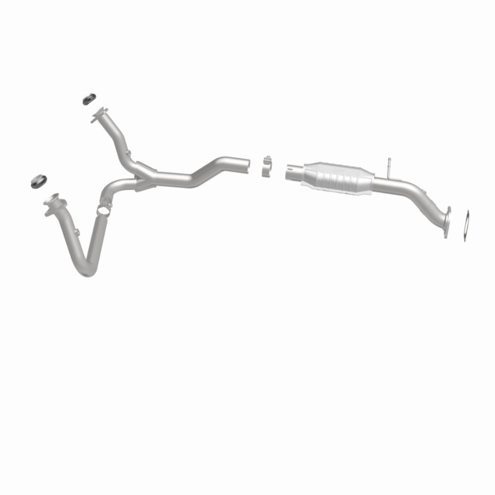 MagnaFlow direct-fit catalytic converter fits 2000-2005 Chevrolet Blazer, 2001-2004 Chevrolet GM S10, and additional vehicles and 2000-2005 GM Blazer 4WD 4.3L stainless steel CARB 