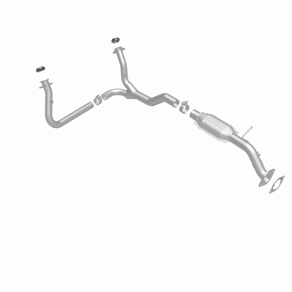 MagnaFlow direct-fit catalytic converter fits 2000-2005 Chevrolet Blazer, 2001-2004 Chevrolet GM S10, and additional vehicles and 2000-2005 GM Blazer 4WD 4.3L stainless steel CARB 