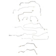Complete Brake Line Kit for 2000-2005 Chevy Cavalier ABS stainless steel