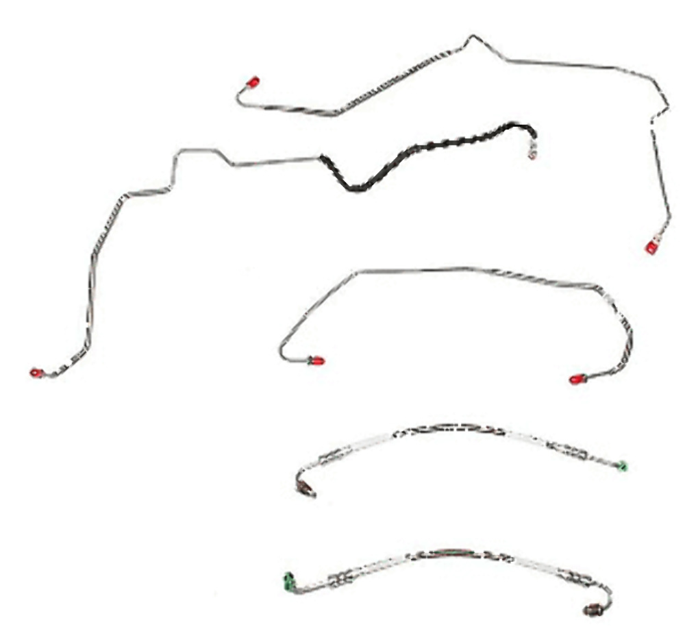 t 00-07 Chevy Monte Carlo Front Brake Line Kit AWABS Stainless Steel Fine Lines