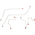Front Brake Line Kit for 2013 00-07 Ford Taurus ABS 2WD stainless steel