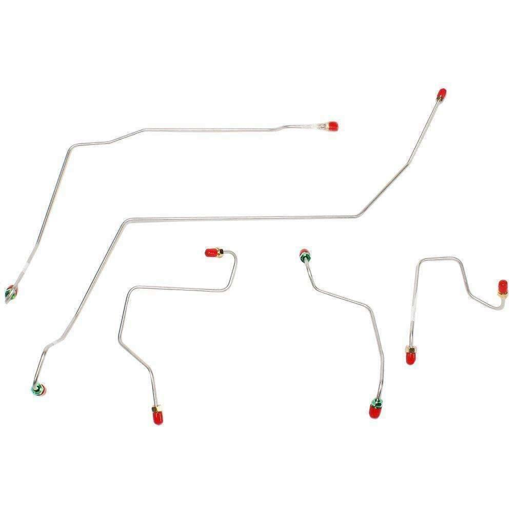 Front Brake Line Kit for 2013 00-07 Ford Taurus ABS 2WD stainless steel