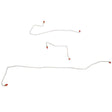 Brake Line Kit for 2013 00-07 Ford Taurus Rear Axle ABS stainless steel