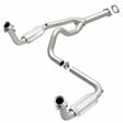 MagnaFlow direct-fit catalytic converter fits 2000-2002 Chevrolet Express 1500, GMC Savana 1500, and additional vehicles and 00 Chevy Express 1500 5.7L stainless steel CARB complia