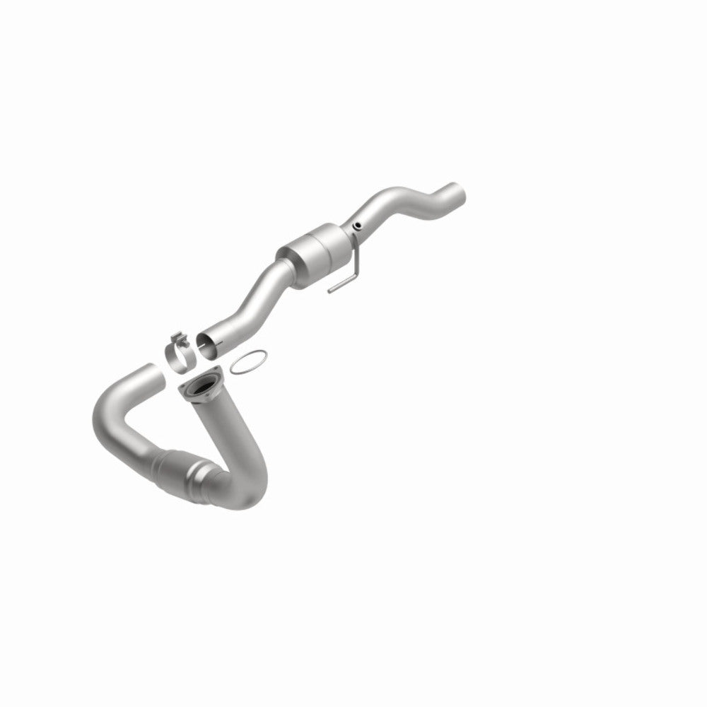 MagnaFlow direct-fit catalytic converter fits 2002 Chevrolet Silverado 2500 HD and 2002 GMC Sierra 2500 HD and 2001-2002 2500HD driver side 8.1L driver side stainless steel CARB co