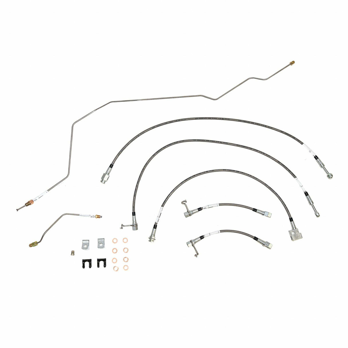 t 01-02 Dodge Ram 2500 Brake Line & Hose Kit 4WD Reg Cab/Long Bed Disc Brakes Man Fine Lines