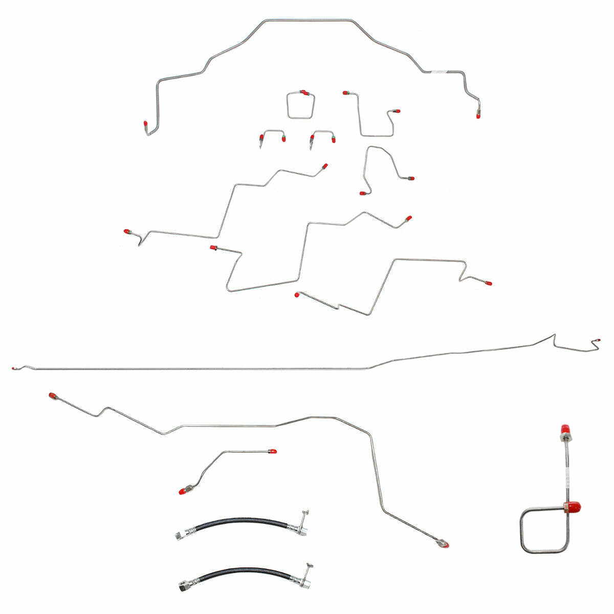 t 01-02 Dodge Ram 2500 Brake Line Kit 2WD Reg Cab/Long Bed AWABS Manual Trans Fine Lines