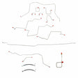 t 01-02 Dodge Ram 2500 Brake Line Kit 4WD Ext Cab/Long Bed Stainless Steel Fine Lines
