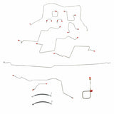 t 01-02 Dodge Ram 2500 Brake Line Kit 4WD Ext Cab/Long Bed Stainless Steel Fine Lines