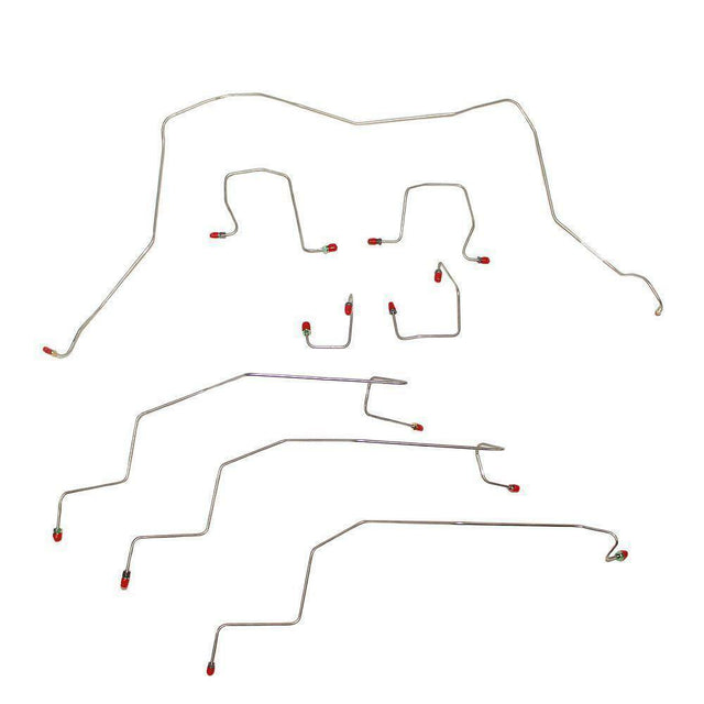 t 01-02 Dodge Ram 2500 Brake Lines & Hose Kit 4WD Ext Cab/Long Bed Disc Brakes Aut Fine Lines