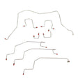 t 01-02 Dodge Ram 2500 Brake Lines & Hose Kit 4WD Reg Cab/Long Bed Disc Brakes Aut Fine Lines