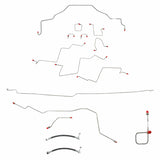 t 01-02 Dodge Ram 2500 Complete Brake Line Kit 2WD Ext Cab/Long Bed AWABS Manual T Fine Lines