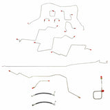 t 01-02 Dodge Ram 2500 Complete Brake Line Kit Reg Cab/Long Bed Stainless Steel Fine Lines