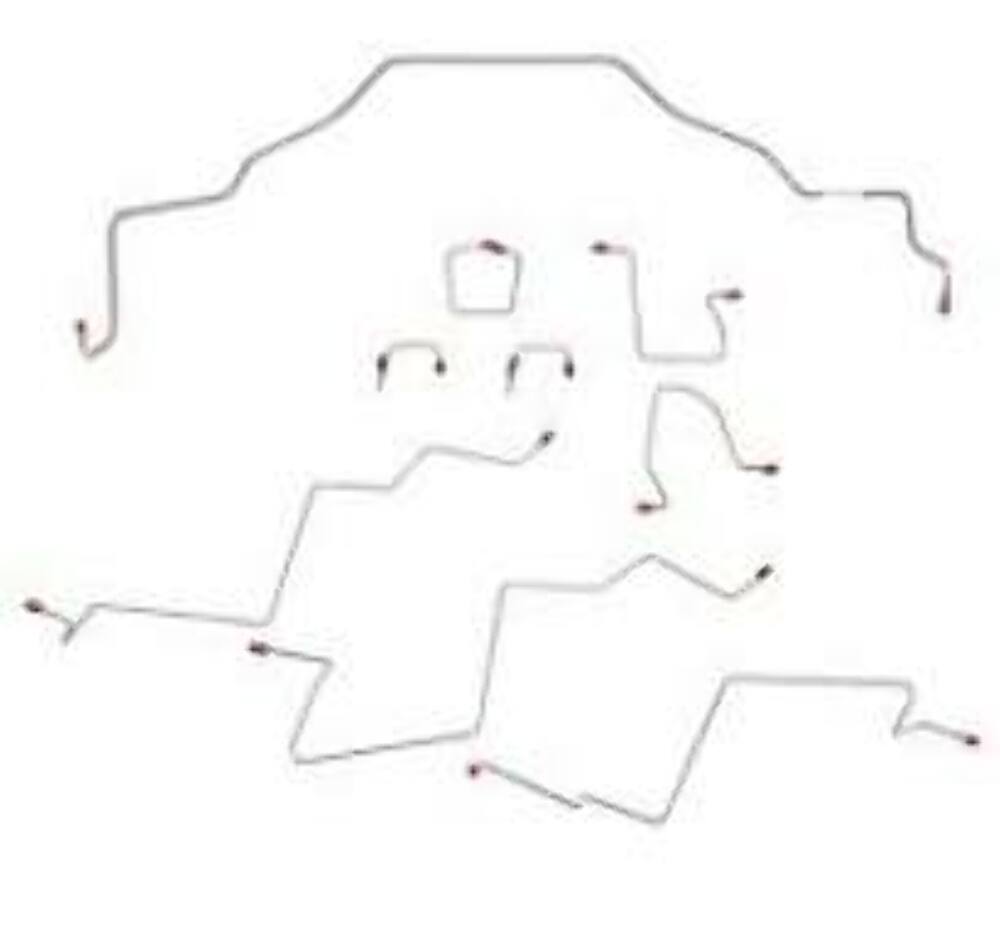 t 01-02 Dodge Ram 3500 Brake Line Kit 2WD Ext Cab/Long Bed AWABS Fine Lines