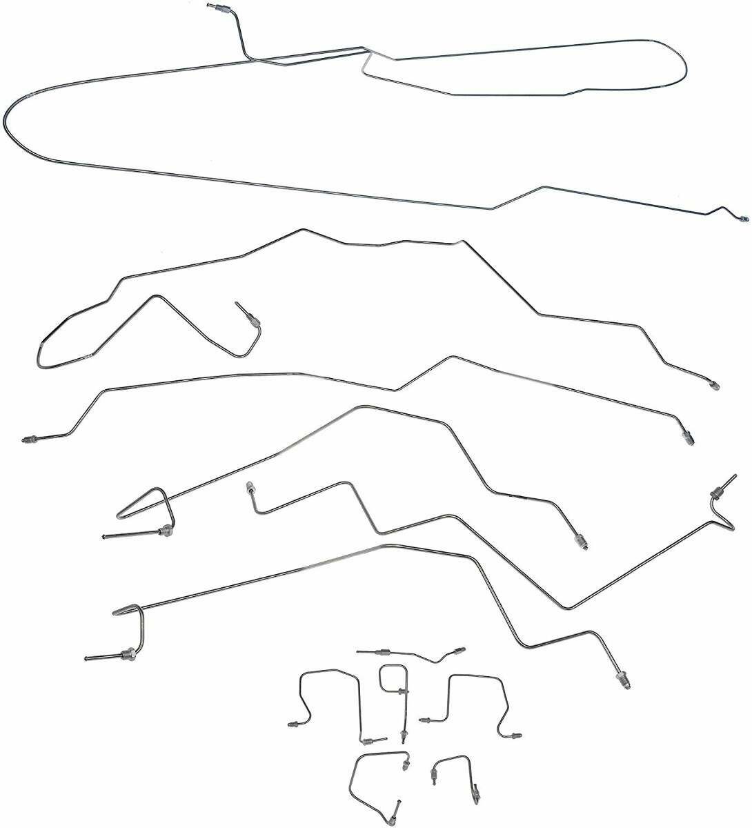 Brake Line for 01-02 Ram 2500 Man.Trans Ext Cab/ w/Rear Disc disc brakes short bed stainless steel