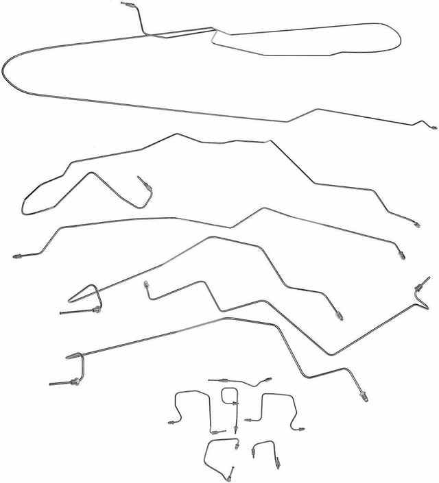 Brake Line for 01-02 Ram 2500 Man.Trans Ext Cab/ w/Rear Disc disc brakes short bed stainless steel