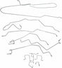 Brake Line for 01-02 Ram 2500 Man.Trans Ext Cab/ w/Rear Disc disc brakes short bed stainless steel