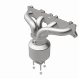 MagnaFlow direct-fit catalytic converter fits 1999-2002 Saturn SL2, Saturn SC2, and additional vehicles. Hardware is included to eliminate the hassle of working with corroded facto