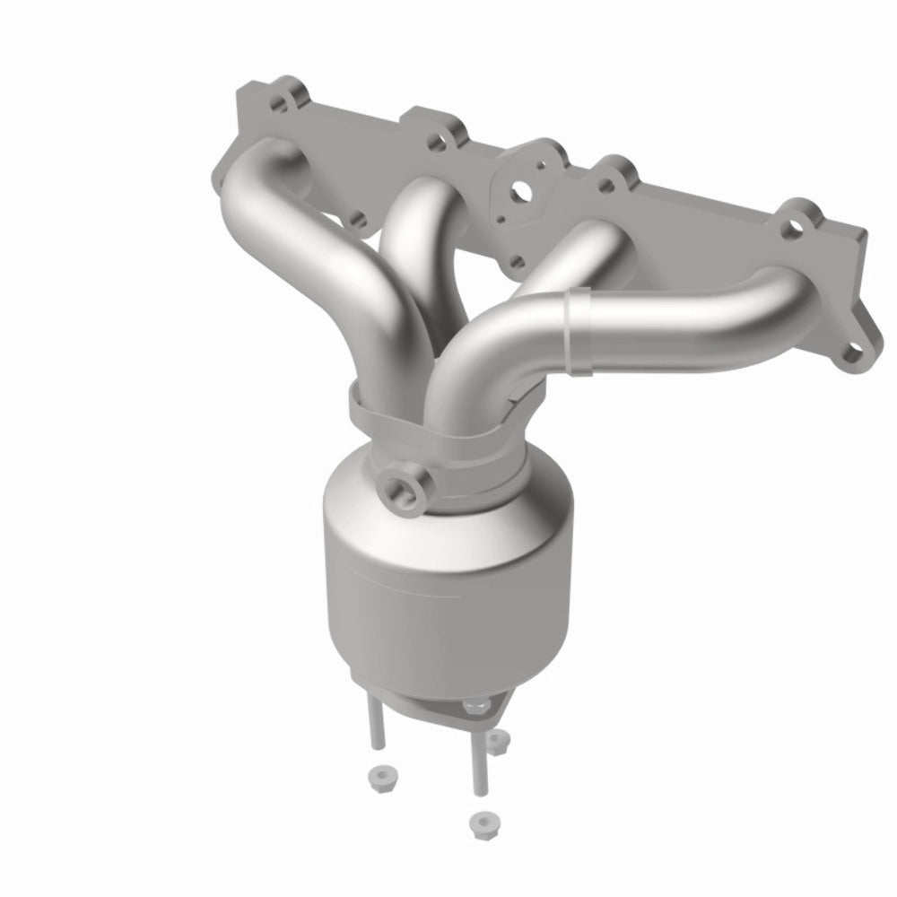 MagnaFlow direct-fit catalytic converter fits 1999-2002 Saturn SL2, Saturn SC2, and additional vehicles. Hardware is included to eliminate the hassle of working with corroded facto
