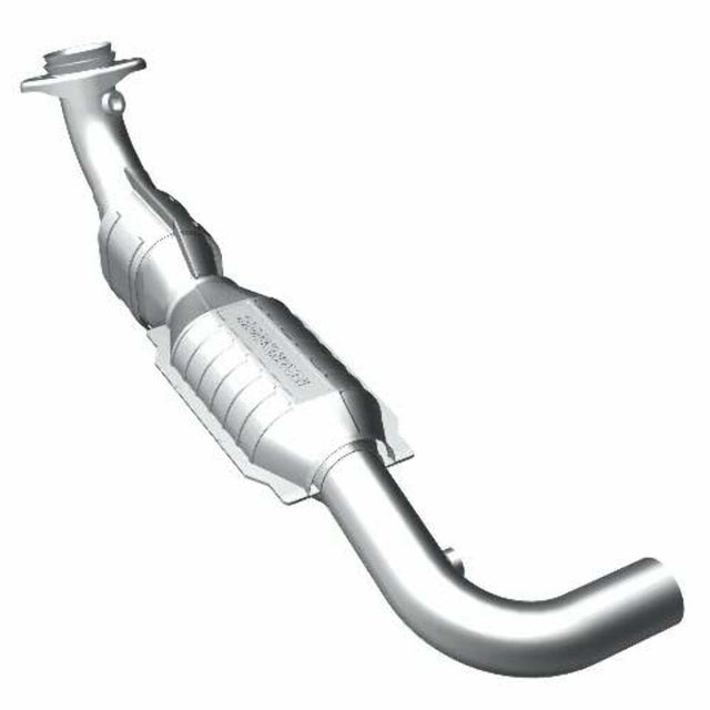 MagnaFlow direct-fit catalytic converter for 2001-2003 Ford F-150 driver side 5.4 inch inlet/outlet stainless steel CARB compliant OBDII 49621