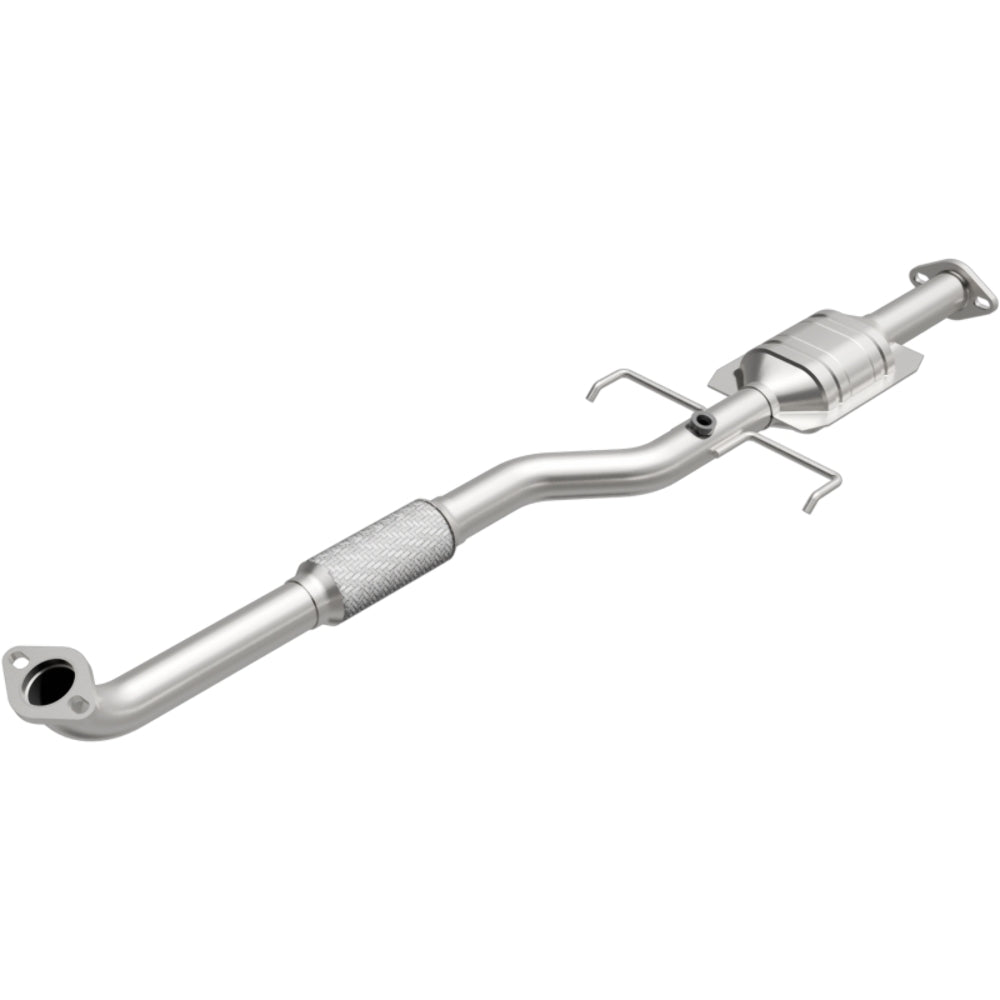 MagnaFlow direct-fit catalytic converter fits 2001-2003 Mitsubishi Galant 2.4L and 2000-2005 Mitsubishi Eclipse 2.4L 2.4 inch inlet/outlet stainless steel CARB compliant OBDII 4945