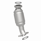 MagnaFlow direct-fit catalytic converter fits 1999-2003 Lexus RX300 and 2001-2003 Toyota Highlander, this and 2001-2003 Toyota Highlander 3L frt stainless steel CARB compliant OBDI