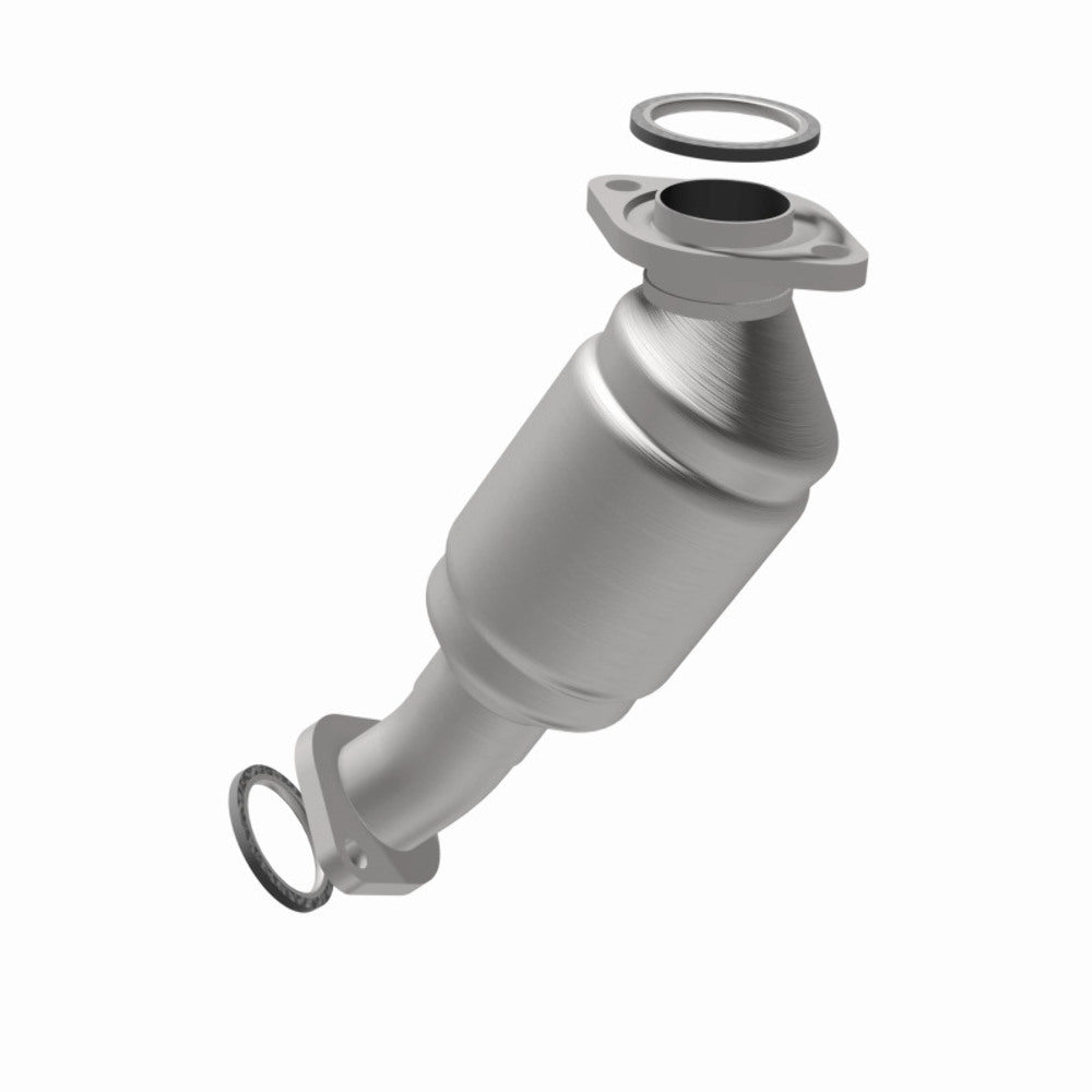 MagnaFlow direct-fit catalytic converter fits 1999-2003 Lexus RX300 and 2001-2003 Toyota Highlander, this and 2001-2003 Toyota Highlander 3L frt stainless steel CARB compliant OBDI