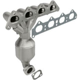 MagnaFlow direct-fit catalytic converter for 2001-2002 Hyundai Elantra 2.0L stainless steel CARB compliant 452038