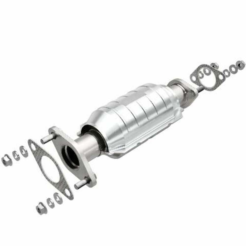 MagnaFlow direct-fit catalytic converter fits 2001-2003 Rio 1.5/1.6 rr 1.5 inch inlet 1.6 inch outlet stainless steel Federal EPA compliant OBDII 24407
