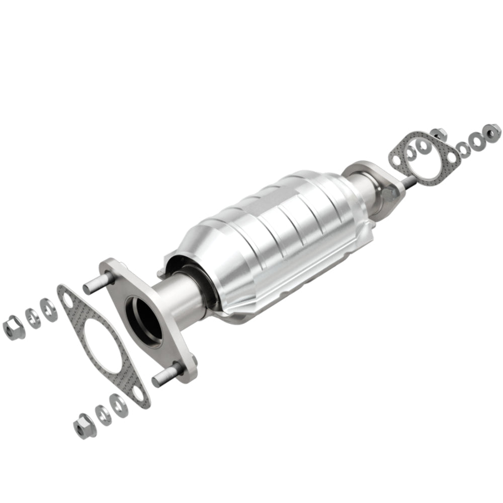 MagnaFlow direct-fit catalytic converter fits 2001-2003 Rio 1.5/1.6 rr 1.5 inch inlet 1.6 inch outlet stainless steel Federal EPA compliant OBDII 24407