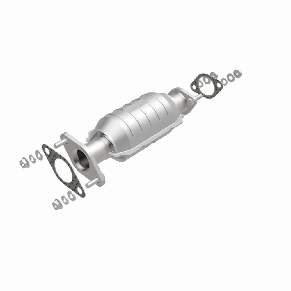 MagnaFlow direct-fit catalytic converter fits 2001-2003 Rio 1.5/1.6 rr 1.5 inch inlet 1.6 inch outlet stainless steel Federal EPA compliant OBDII 24407