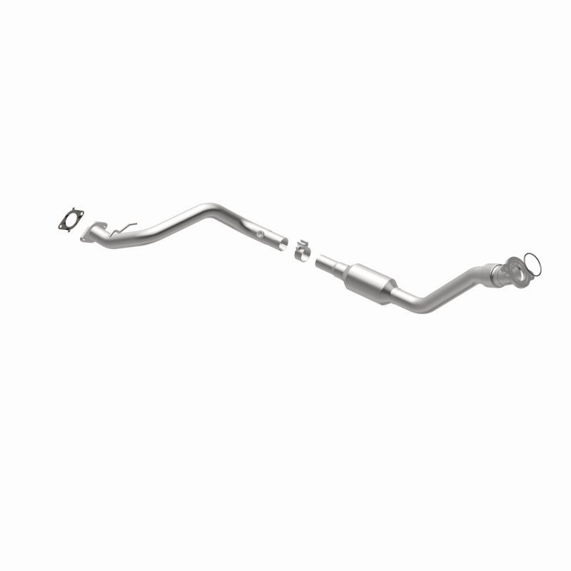 MagnaFlow direct-fit catalytic converter fits 2002-2005 Buick Rendezvous and 2001-2005 Pontiac Aztek, this and 2001-2004 Aztek 3.4 Undrbdy 3.4 inch inlet/outlet stainless steel CAR