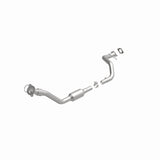 MagnaFlow direct-fit catalytic converter fits 2002-2005 Buick Rendezvous and 2001-2005 Pontiac Aztek, this and 2001-2004 Aztek 3.4 Undrbdy 3.4 inch inlet/outlet stainless steel CAR