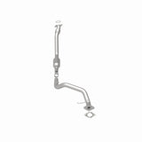 MagnaFlow direct-fit catalytic converter fits 2002-2005 Buick Rendezvous and 2001-2005 Pontiac Aztek, this and 2001-2004 Aztek 3.4 Undrbdy 3.4 inch inlet/outlet stainless steel CAR