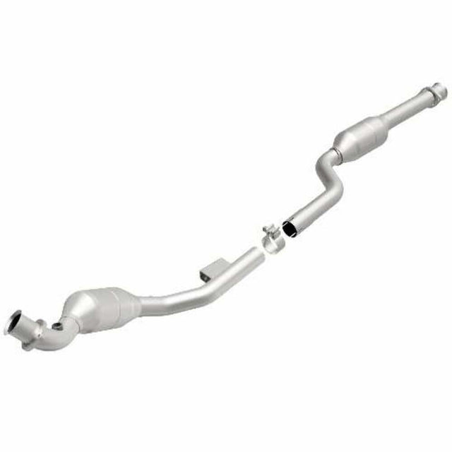 MagnaFlow direct-fit catalytic converter fits 2001-2003 Mercedes-Benz E320 Base 3.2L and 2001-2004 Merc E320 driver side CA driver side stainless steel CARB compliant 454028