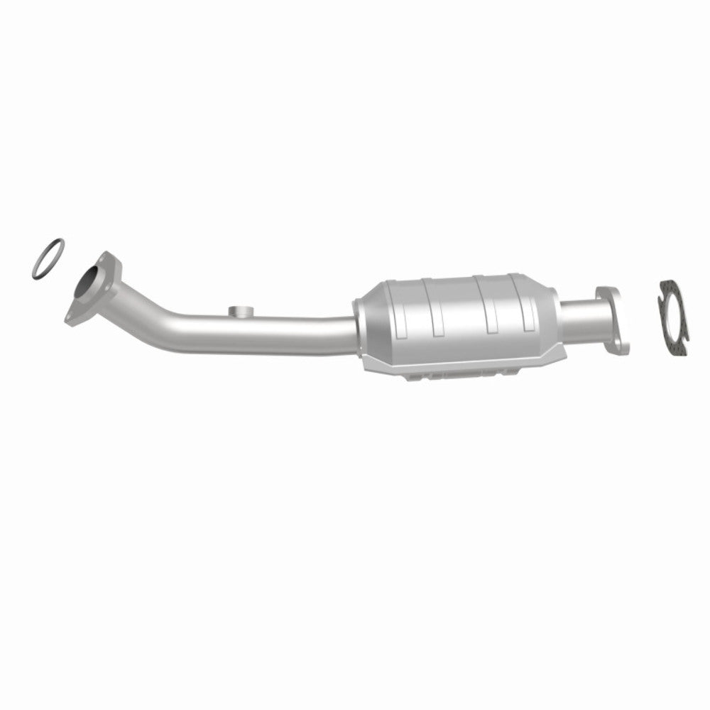 MagnaFlow direct-fit catalytic converter fits 2001-2004 Nissan Pathfinder and 2001-2002 Infiniti QX4, this and 2001-2004 Pathfinder driver side 3.5L driver side stainless steel CAR