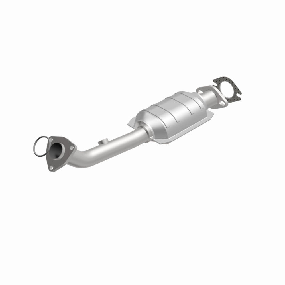MagnaFlow direct-fit catalytic converter fits 2001-2004 Nissan Pathfinder and 2001-2002 Infiniti QX4, this and 2001-2004 Pathfinder driver side 3.5L driver side stainless steel CAR