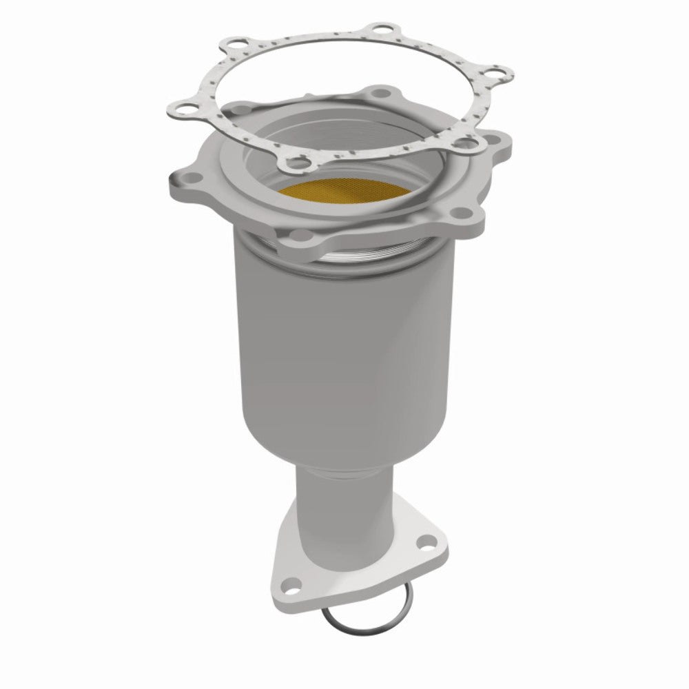 MagnaFlow direct-fit catalytic converter fits 2001-2004 Nissan Pathfinder and 2001 INFINITI QX4, this and 2001-2004 Pathfinder passenger side 3.5L passenger side stainless steel CA
