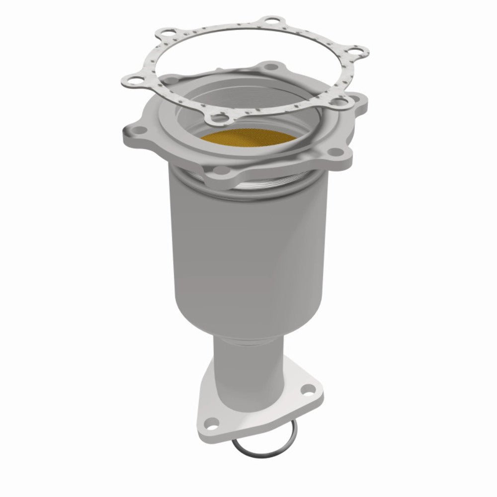 MagnaFlow direct-fit catalytic converter fits 2001-2004 Nissan Pathfinder and 2001 INFINITI QX4, this and 2001-2004 Pathfinder passenger side 3.5L passenger side stainless steel CA
