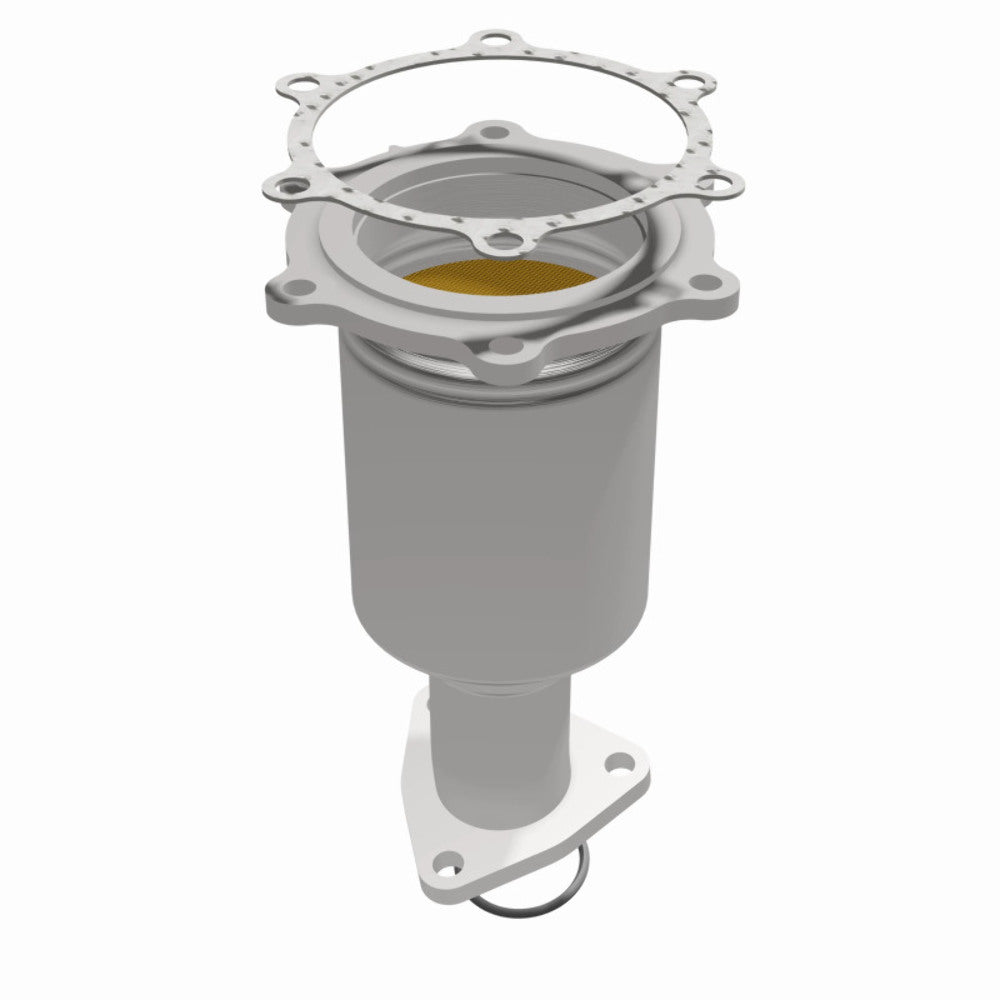 MagnaFlow direct-fit catalytic converter fits 2001-2004 Nissan Pathfinder and 2001 INFINITI QX4, this and 2001-2004 Pathfinder passenger side 3.5L passenger side stainless steel CA