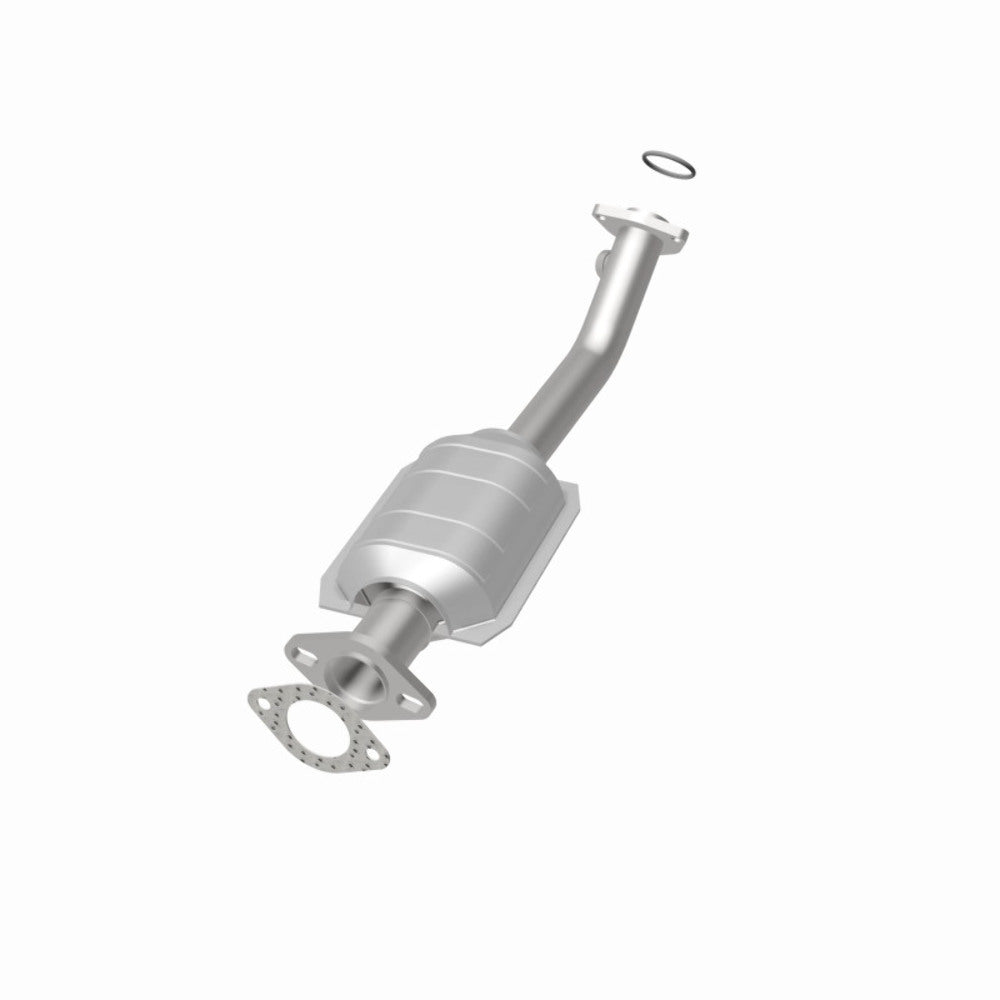 MagnaFlow direct-fit catalytic converter fits 2001-2004 Nissan Pathfinder 3.5L and 2001-2002 INFINITI QX4 3.5L passenger side stainless steel CARB compliant 447230