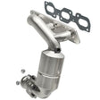 MagnaFlow direct-fit catalytic converter fits 2001-2007 Ford Escape, 2001-2006 Mazda Tribute, and more, this and 2001-2006 Escape 3.0 w/oil 3 inch inlet/outlet stainless steel CARB